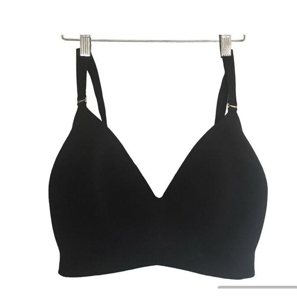 ThirdLove Other - THIRD LOVE Black 24/7 Wireless Bra 40F Black Pima Cotton Back Closure